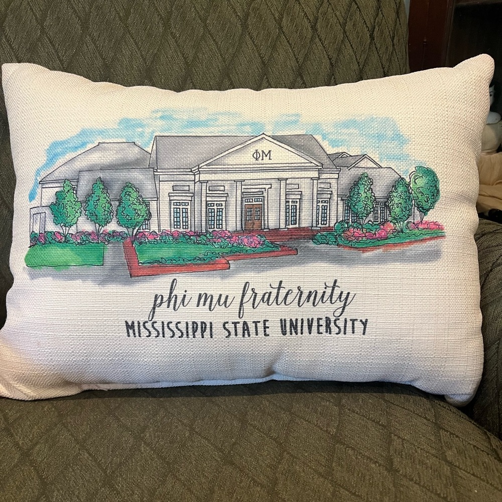 Phi Mu Mississippi State pillow- make offers